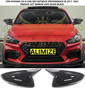 PER HYUNDAI I30 N GDI PERFORMANCE SE FASTBACK 17-23 COPERCHIO TAPPO SPECCHIO FINITURA NERO - Foto 1 di 4