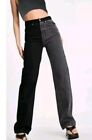 TOPSHOP Two Jeans 90s High Rise W28 L32 Faded Black Uk10