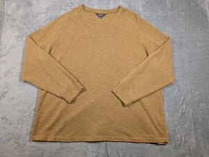 Mens Eddie Bauer Cotton Sweater Sz Xxxl Yellow - Picture 1 of 8
