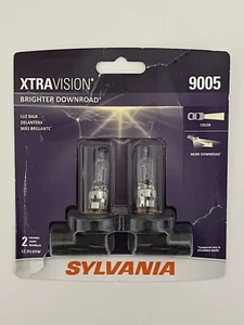 SYLVANIA 9005 XtraVision High Performance Halogen Headlight Pair Set 2 Bulbs - Picture 1 of 12