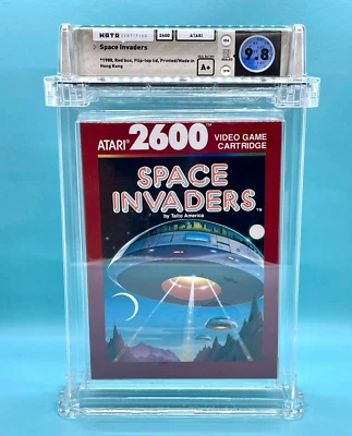 SPACE INVADERS  WATA 9.8  A+  *  Atari 2600  *  NEW MINT -  WATA  NOT  VGA  RARE - Image 1 of 4