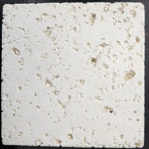 CONCRETE TILE SAMPLE 6"x6" WHITE TEXTURED FINISH KEYSTONE - Picture 1 of 3