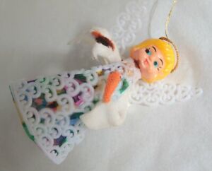 Vintage / Kitsch Plastic Angel / Fairy Figure for Top of Christmas Tree