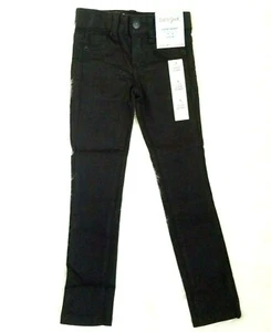Cat & Jack Girls Jeans 5 Slim Black Super Skinny Denim Stretch Adjustable Waist - Picture 1 of 7