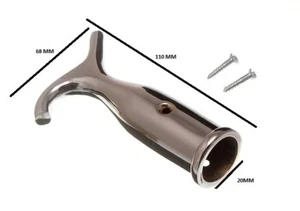 Sash Window Blind Pole Hook Chromed Brass - Picture 1 of 1