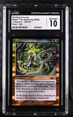 HUNTING GROUNDS Judgment Foil Rare CGC 10 Gem Mint MTG [Nostalgium] - Image 1 of 2