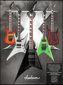 2012 Jackson Rhoads Serie X guitarra anuncio 8 x 11 anuncio impreso 2B - Imagen 1 de 3