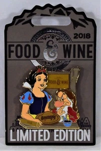 Disney 2018 Epcot Food & Wine Festival Blancanieves y gruñón pin 3D LE 4000 nuevo - Imagen 1 de 1