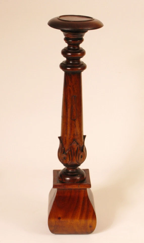 ANTIQUE CARVED WOOD CHINESE ? ROSEWOOD PEDESTAL PLANT OR CENSOR SCULPTURE STAND - Image 1 of 4