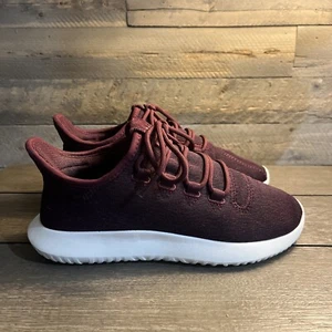 Adidas Women’s Tubular Shadow Trace Maroon Burgundy Athletic Shoes Size 6 - Picture 1 of 8