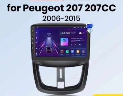 9” Peugeot 207 207CC 2006-2015 2din Android Autoradio - Bild 1 von 4