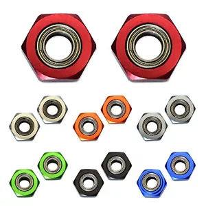 Adaptador hexagonal de rueda delantera y trasera de aluminio con cojinete para 1/10 Tamiya DT-03 RC CarZ5 - Imagen 1 de 25