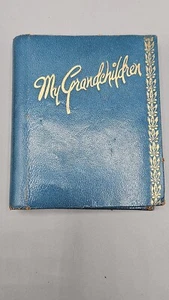 Vintage 1950's Mini Pocket Photo Album My Grandchildren 4.25x3” - Picture 1 of 5