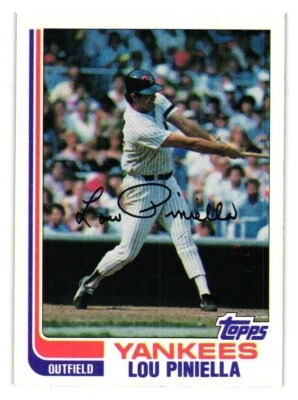 1982 Topps - #538 Lou Piniella - Image 1 of 2