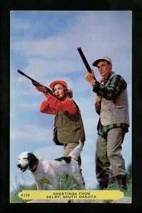 Pistolas/Caza Postal Cazadores Perro Shelby, Dakota del Sur SD Saludos - Imagen 1 de 2