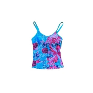 Digital Rose Print Tankini Top   - Picture 1 of 4