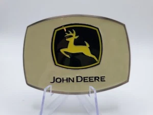 John Deere Belt Buckle SpecCast Dyersville IA USA Approx 3" X 2.25" - Picture 1 of 2