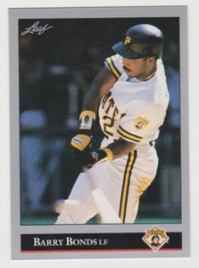 1992 Leaf #275 Barry Bonds Pittsburgh Pirates Baseball Card