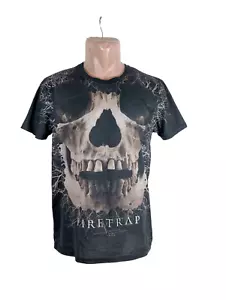 T Shirt Firetrap Skull Skeleton Men's Clothing Graphic Print Accessories Men - Picture 1 of 16