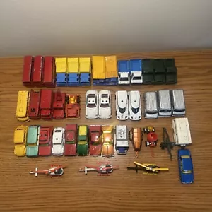 Corgi Juniors Large Lot Of Cars Helicopters Superman Dump Truck 1970's - Picture 1 of 20