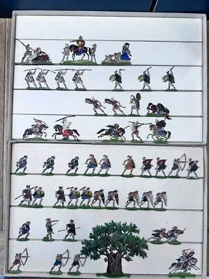 Heinrichsen: Batalla del Bosque de Teutoburgo - Figuras tempranas raras. c1880s. Pisos de 30 mm Foto 1 de 4