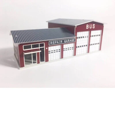 1/150 N Scale Buildings Layout Modern BUS Repair Garage Assembly Model Kits - Image 1 of 3