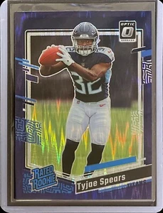 Tyjae Spears - 2023 Donruss Optic Football - Rated Rookie - Purple Prizm #297 - Bild 1 von 1