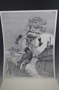 RICH LARSON ANGELS OF DEATH 7 ART PRINTS 1993 11"x14" SET - Picture 1 of 7