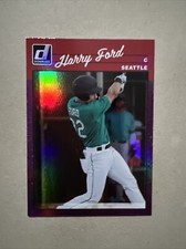 2023 Donruss Holo Purple Harry Ford #255 Seattle Mariners Retro 1990