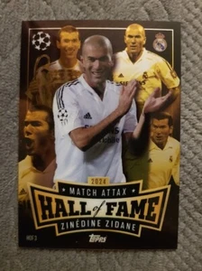TOPPS MATCH ATTAX 2024/25 # HOF 3 Zinedine ZIDANE Hall Of Fame Champions League - Zdjęcie 1 z 1
