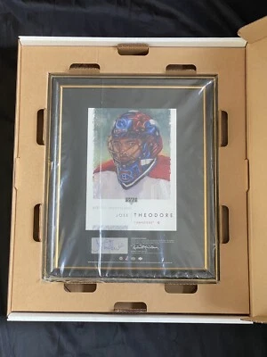 Jose Theodore 2002-03 Upper Deck Artistic Impressions Autograph Framed 17" X 14" - Image 1 of 4