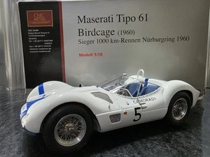CMC 1960 Maserati Tipo 61 Birdcage Seiger 1000 1:18 Scale Diecast Race Car M047 - Picture 1 of 13