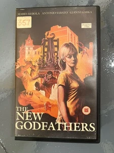 THE NEW GODFATHERS VHS big box Ex-Rental Italian Crime Movie. Rare - Imagen 1 de 3