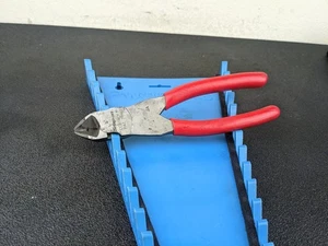 #bm502 Snap On Tools USA  RED Soft Grip 8" ComboCut Flush Cutter Pliers CC87ACF - Bild 1 von 12