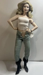 Vintage Harley Davidson Franklin Mint Collectible 18” Porcelain Doll Biker Candy - Picture 1 of 5