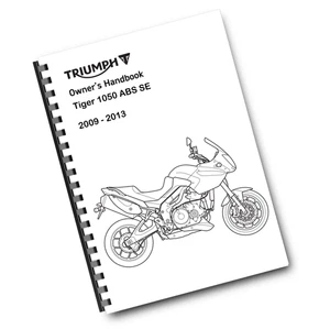 TRIUMPH OWNERS HANDBOOK MANUAL - 2009 TO 2013 - TIGER 1050 ABS SE - Picture 1 of 2