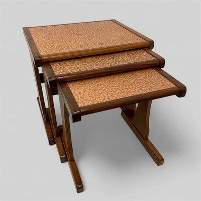 Vintage G Plan Copper-Topped Nest of Tables – Mid Century Modern Retro 1970s - Image 1 of 4