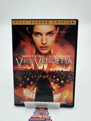 V for Vendetta (DVD, 2005) Action, Natalie Portman Full Screen W/ Slim Case - Image 1 of 3