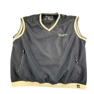 Tennessee Golf Vest Mens 2XL Navy White V Neck Windbreaker Pullover Zip Pockets - Picture 1 of 12