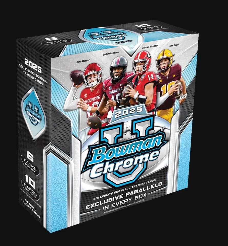 2025 BOWMAN UNIVERSITY CHROME FOOTBALL MEGA BOX