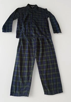 Club Room Men's Pajama Set Plaid Flannel Medium Green Lounge Wear - Image 1 of 4