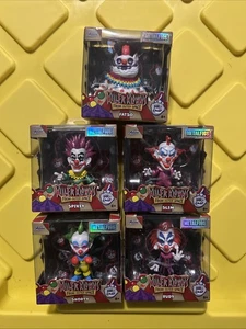 Juego de 5 figuras de metal payasos asesinos del espacio exterior Rudy Fatso corto delgado puntiagudo  - Imagen 1 de 11