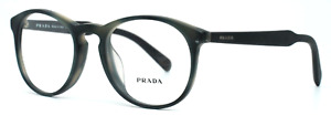 PRADA VPR 19S-F USD-1O1 Dark Gray Womens Round Eyeglasses Frames 50-20-140 B:44