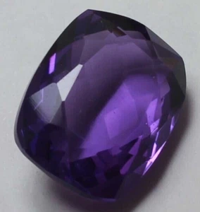 AAA 64.55 Ct. Large Violet Amethyst Cushion Cut Loose Gemstone Gift for Birthday - Picture 1 of 6