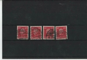 Deutsches Reich Bedeutende Deutsche 4 x Freimarken Meissen  Stempel (111) - Picture 1 of 1