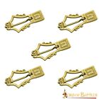 Medieval Brass Buckle Belt Accessory Viking Monogrammed Leather Armor Set of 5