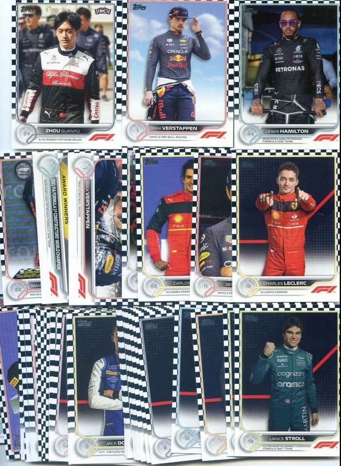 2022 Topps Formula 1 F1 PICK YOUR CARD for CHECKER FLAG Parallel Set RC, F2+ - Image 1 of 1