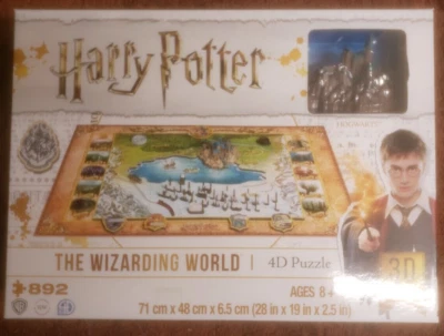 Harry Potter El Mundo Mágico 4D Puzzle 892 Piezas Hogwarts ¡Nuevo!! Foto 1 de 4