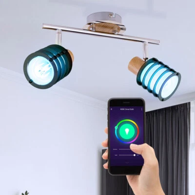 Smart RGB LED Decken Spot Lampe Ess Zimmer Glas Leuchte verstellbar Google ALEXA - Bild 1 von 4