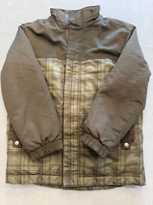 Abrigo Cherokee Niños Jóvenes Niños Grande 10-12 Verde Cuadros Cremallera Exterior Senderismo Foto 1 de 4